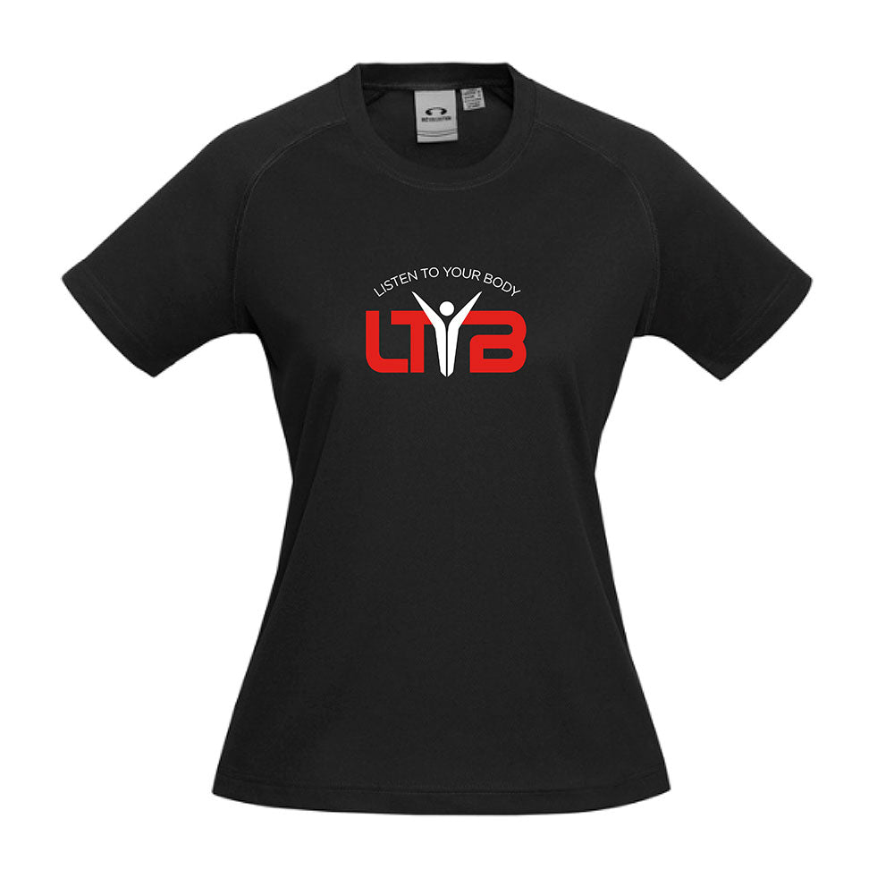 Ladies CoolDry T-Shirt - Black - LTYB Online Store