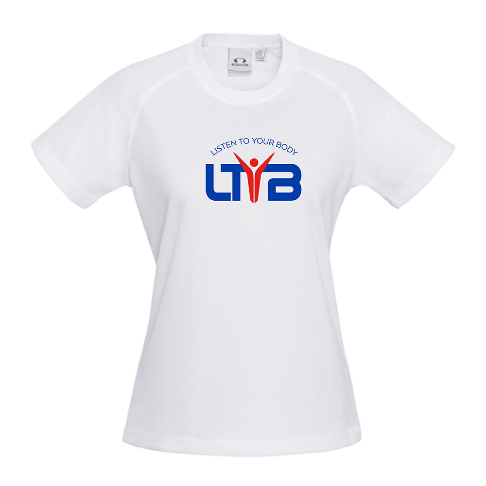Ladies CoolDry T-Shirt - White - LTYB Online Store